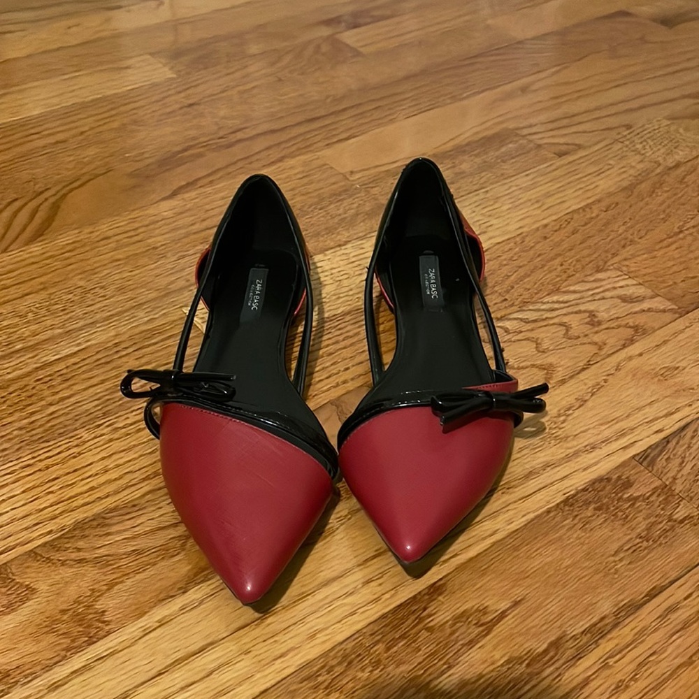 Zara red flats